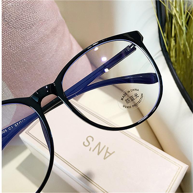Transparent Computer Glasses Frame Women  Anti Blue Light Round Eyewear Blocking Glasses Optical Spectacle Eyeglass