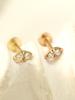 Minimalpiercing 14K Internal Ultra Mini Double Cubic Labret Piercing