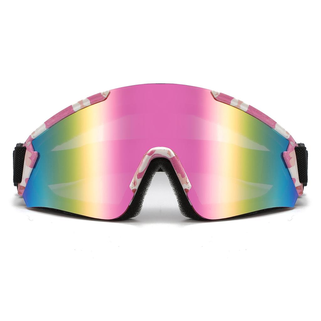 Large Frame Colorful Cycling Glasses Men'S And Women'S Mountaineering Ski Goggles Outdoor Sports Windproof Sand Eye Protection Glasses