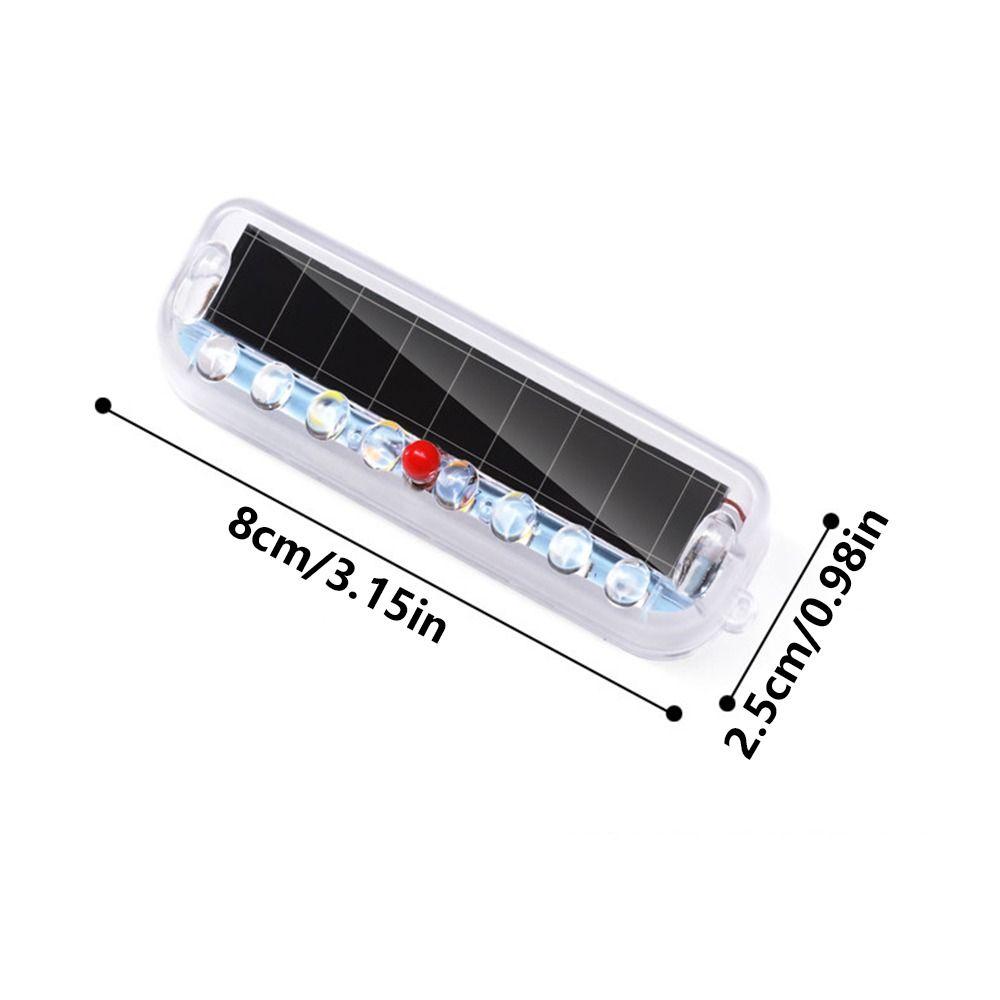 Solar Powered LED Strobe Warning Light Colorful Flashing Signal Lamp  Auto Emergency