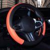 HUACHENG Lenkradabdeckung für kleines echtes Universal geeignet für normalen Lenkradschutz Kundenspezifisches Innenraum-Autozubehör Autos, Größe,