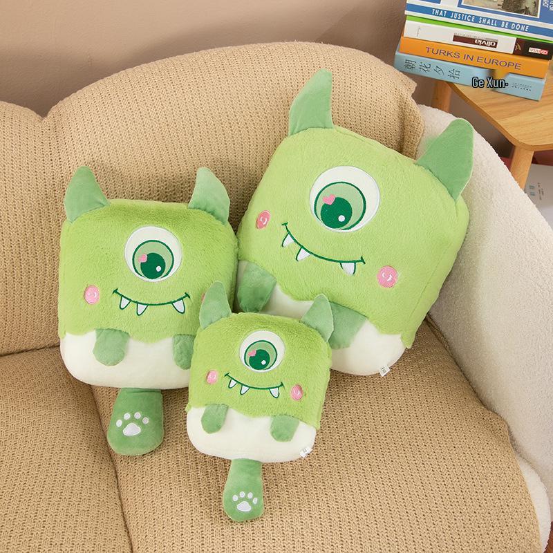 Ice Cream Monster Plush Cushion: Cute Sofa Pillow & Sleep Companion Toy, Perfect Birthday Gift