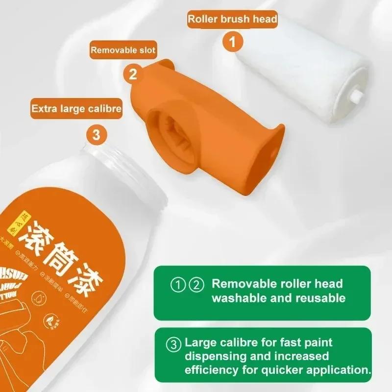 Rullande Färgrollerborste Väggreparationsverktyg Renoveringskit Luktfri Färgborste för Kakelväggreparation Lätt att Använda Hållbar Ytbehandling