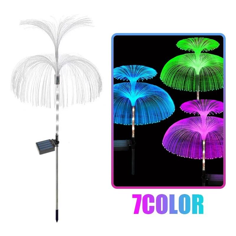 Solar Jellyfish Lamps Outdoor Garden Pathway Lights Waterproof Lawn Lights Solar Power Yard Walkway Patio Decor