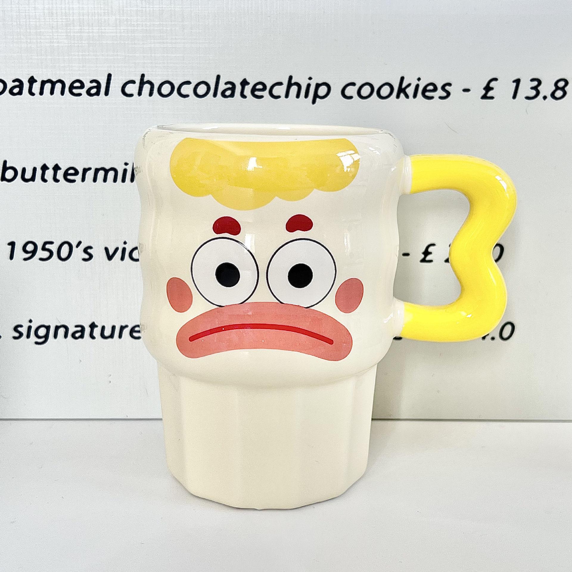 

Высококачественная соломенная чашка-клоун, парная керамическая кружка, подарок на день рождения для мальчиков и девочек, сувенир для лучшего друга, подарочная коробка 401-500ml