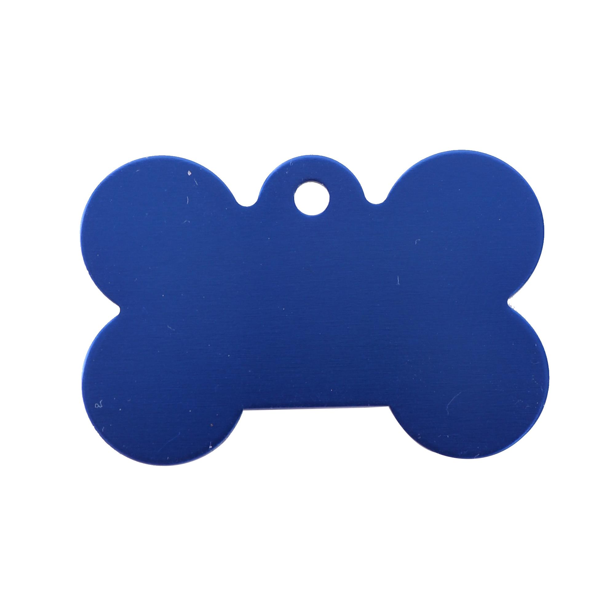 

5Pcs Blank Aluminium Bone Dog Tag Anti-loss Tag Cat Name Pet Dog ID Tags Identity Plate Tags For Dogs Multiple colors 31mm x 21mm синій