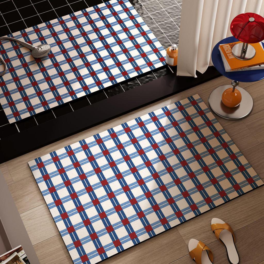 Retro Quick-Dry Non-Slip Diatomaceous Earth Bathroom Floor Mat