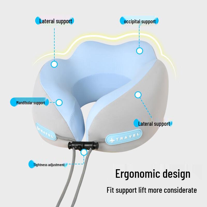 Portable Memory Foam U-Shaped Travel Neck Pillow