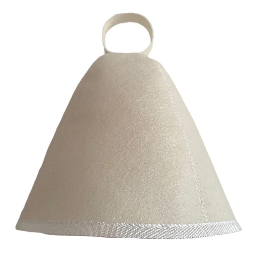 Pure Wool Felt Sauna Hat Russian Banya Cap For Saunahut Bath Shower House Head Protection Sauna Vaporarium Accessories
