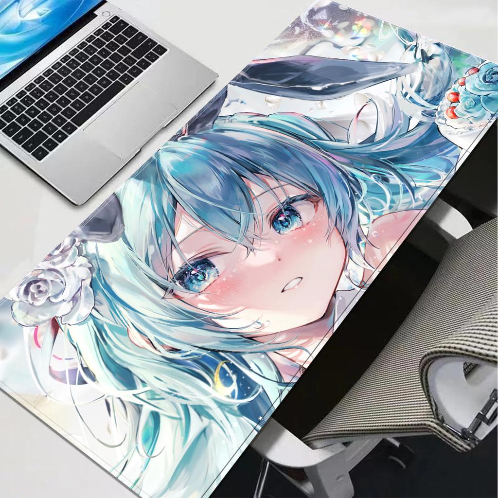 Mouse Pad Desk Mat Carpet Hhatsune MMiku Desk Accessories Laptop Gamer Mausepad Mousepad Office Tables Mouse Mats Keyboard Pad