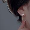 Advanced Sense Long Tassel  Earrings Elegant Floret Ear Studs  Valentine's Day
