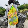Large Mesh Drawstring Beach Bag for Kids and Adults Sand Toy Storage Net Swimming Pool Organizer Tote
