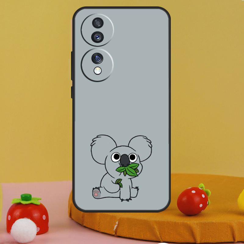 Cute Cartoon Koala Case For Honor 200 Pro X9c X9a X8a X7a X6a X7 X8 X9 X8b X9b 50 70 90 Magic 5 6 Lite Cover