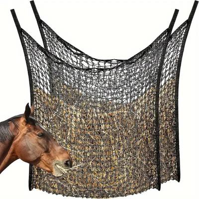 Portable Slow Feed Horse Hay Net Bag for Equestrian and Farm Use