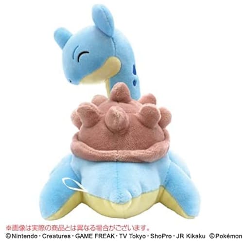 Ensky Pokemon Fluffy Pillow Laplace Approx. 210 X 170 X 185 Mm Made of Polyester