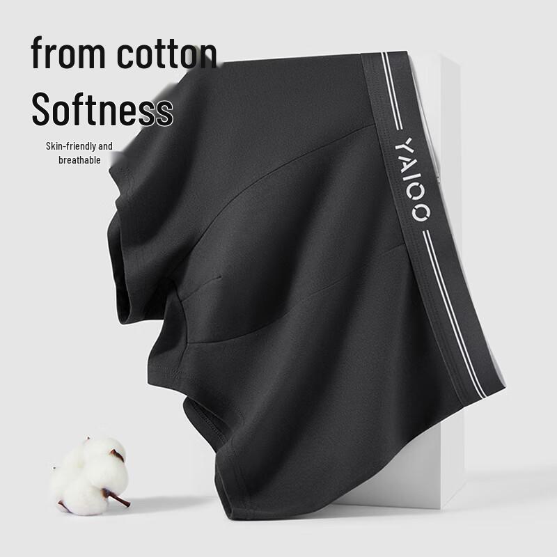 Yalu Men's Pure Cotton Boxer Briefs