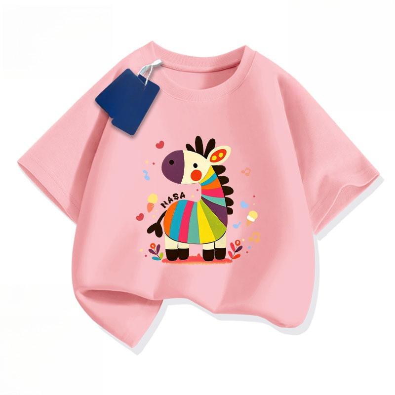Children's short sleeved T-shirt for the Year of the Horse, used for New Year's speeches