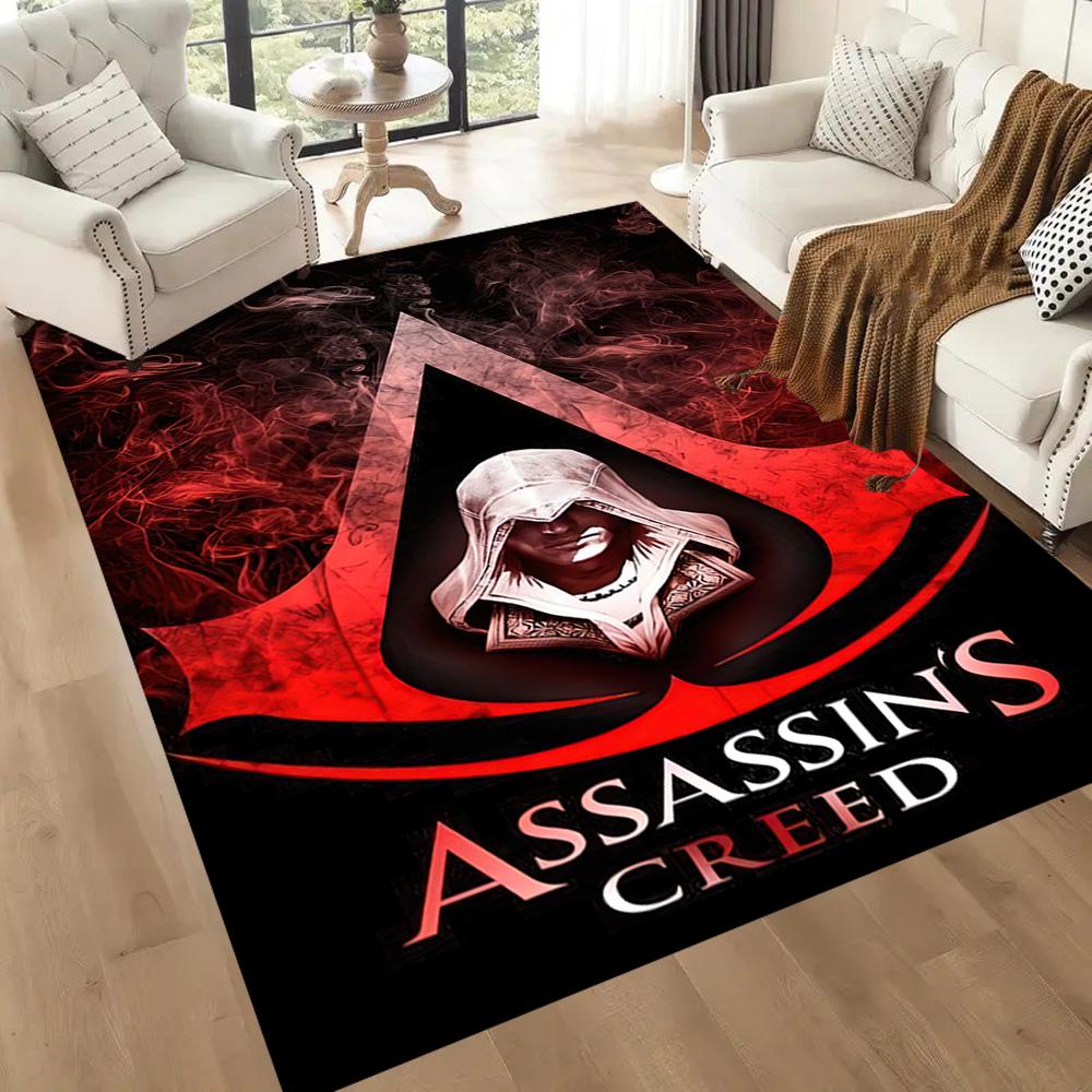 Čtvercové koberce Assassin's Creed Ezio Auditore jsou skvělou volbou pro obývací pokoje, ložnice, domácí dekorace a jako dárky.
