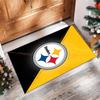 Pittsburgh Steelers Kristall Samt Teppich Weich Anti?Rutschfeste Fußmatte Bequemer Wohnzimmer Schlafzimmer Dekor Teppich