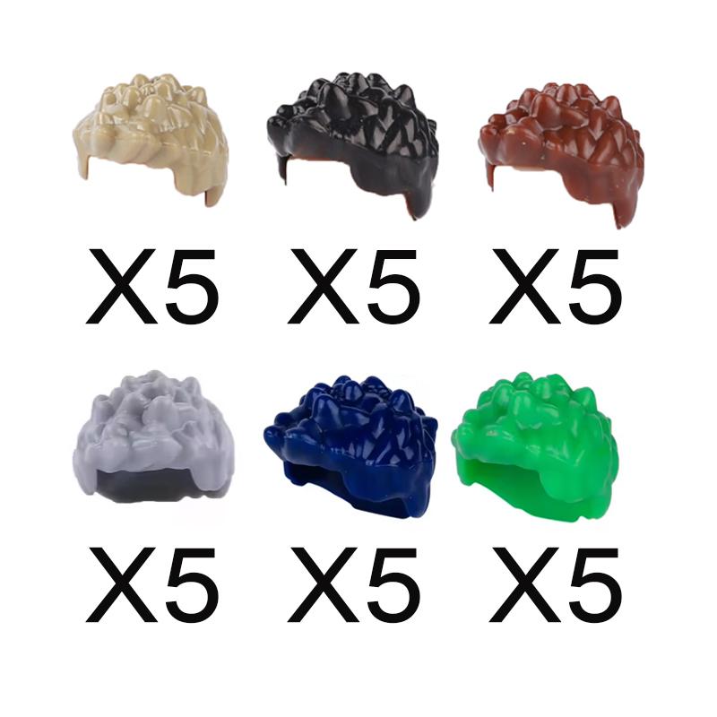 MOC City Building Blocks Procurement Products Body Character Accessories Colorful Hair Mini Bricks Compatible Toys Gift K075 DIY