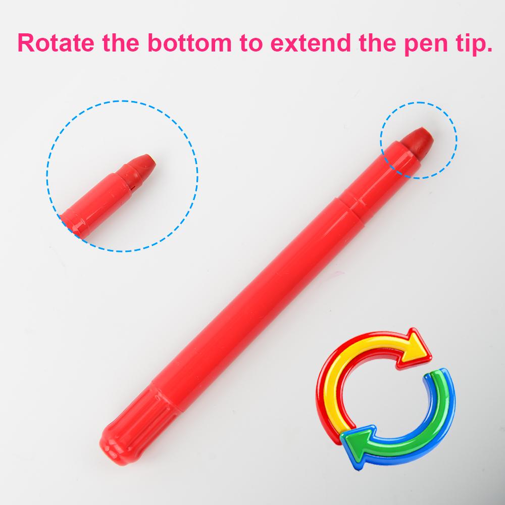 Hot Sale 10 Colors Non-Mess Crayons for Toddlers Safe Art Supplies Coloring Drawing Set Back to School Kindergarten Stationery