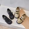 Spring Girl Shoes Fashion Versatile Princess Shoe Comfort Soft Sole Simple Retro Kid Shoe Trendy Exquisite Elegant Leather Shoes