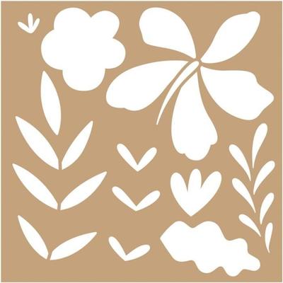Stencils - ARTEMIO - Color Block - 20 X 20 Cm - 2 Pcs - White