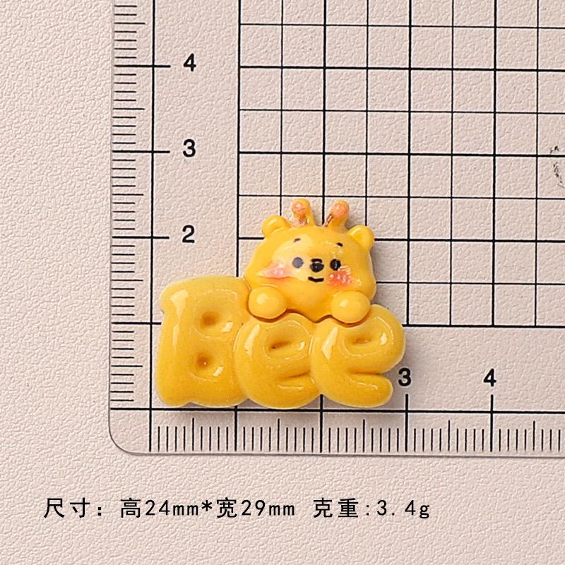 New Cute Little Bear Bee Honey Pot Series Flat Back Resin Scrapbooking DIY Jewelry Craft Decoration Accessories
