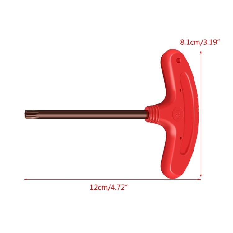 Schraubenschlüssel Torxschlüssel Werkzeug Maschinenschraube T-Griff Schraubenschlüssel Sicherheitsbolzenloch