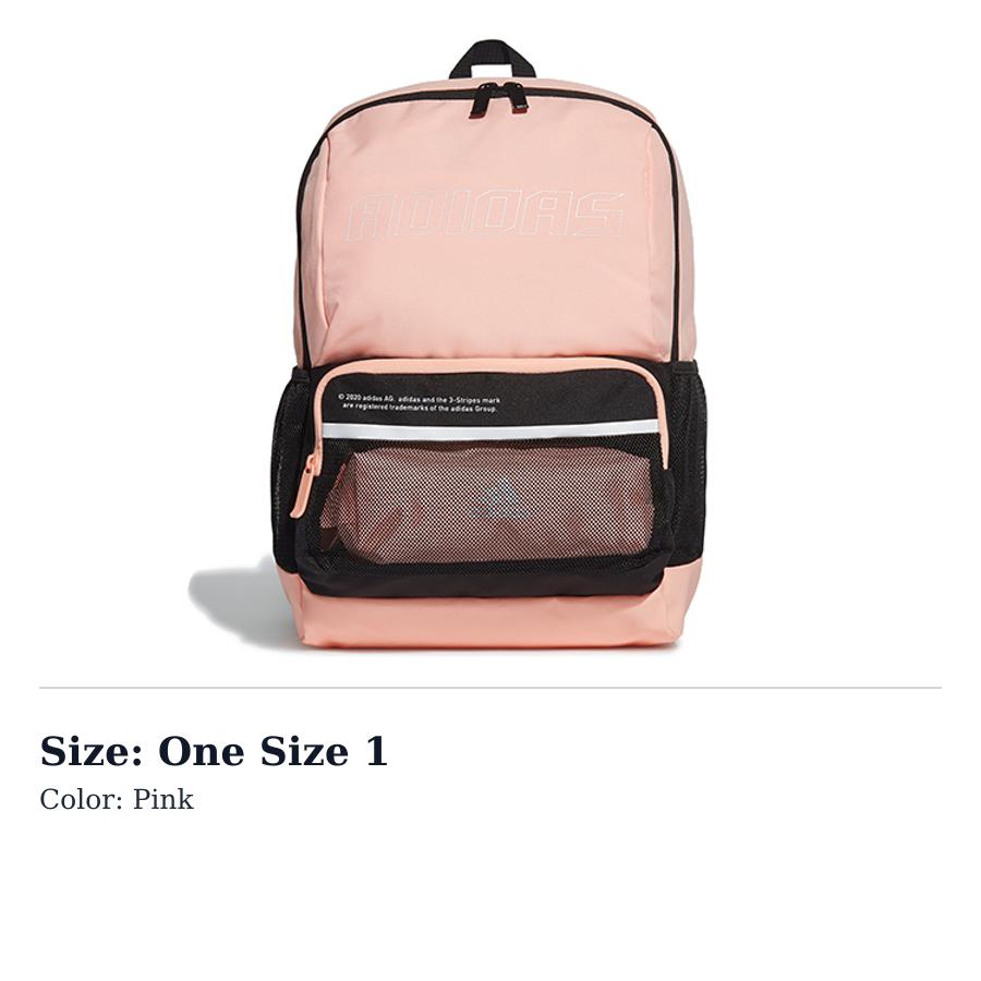 Adidas Polyester Backpack Regular Womens Pink GG1047 One Size 1