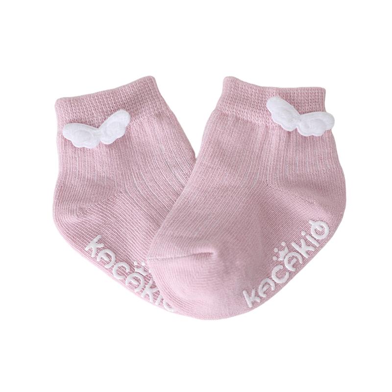 Süßigkeiten Cartoon Neugeborenen Babysocken Engelsflügel Baby Mädchen Junge Kleinkind Säugling Bootssocken Baumwolle Mädchen Niedlich Einfarbig Babys Kurze Socken