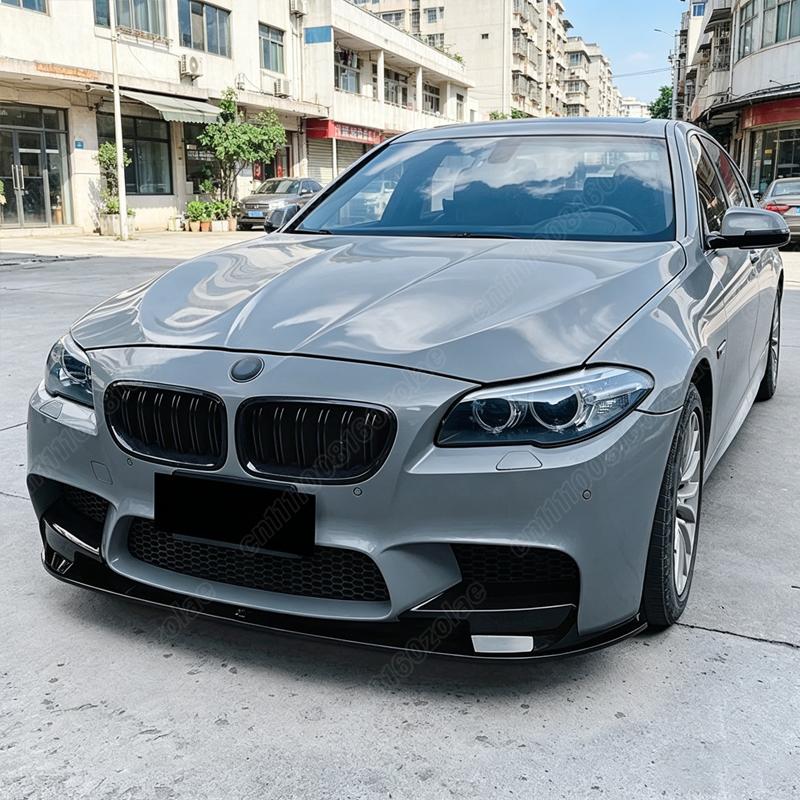Para BMW F10 F11 M5 2011 2012 2013 2014 2015 2016 2017 Alerón de Labio de Parachoques Delantero de Automóvil Hoja Ala Trasera Spoiler de Mentón Delantero Kit de Carrocería