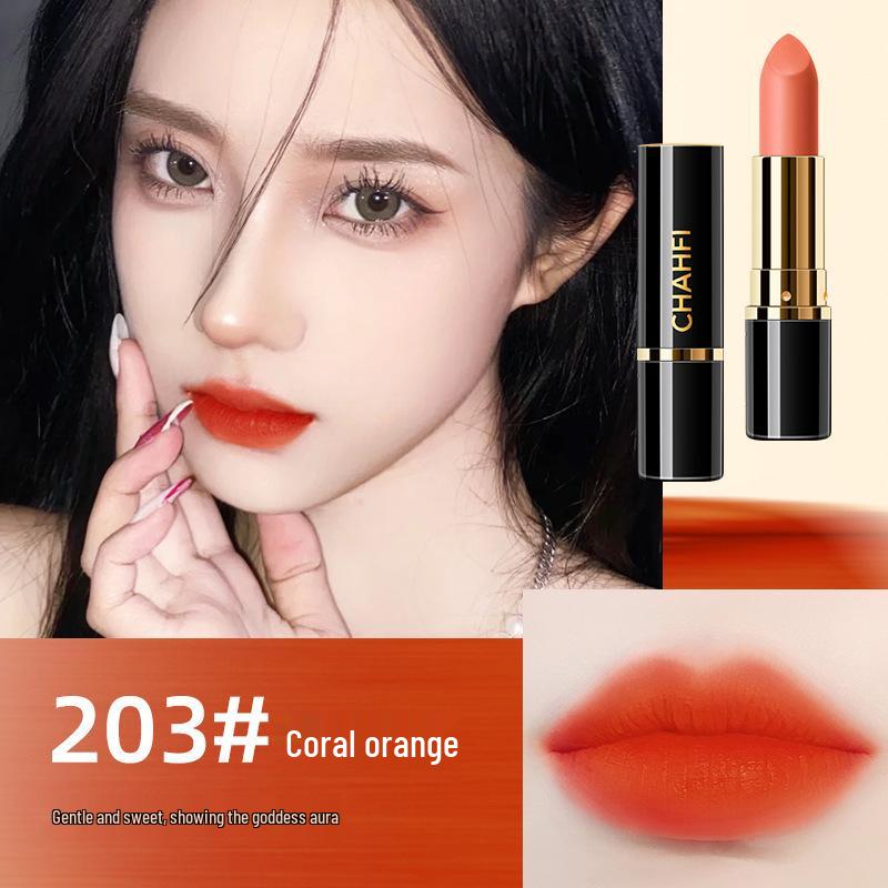 

CHAHFI Velvet Matte Lipstick: Moisturizing, Waterproof, Long-Lasting, No Transfer, TikTok Favorite. 3.2g