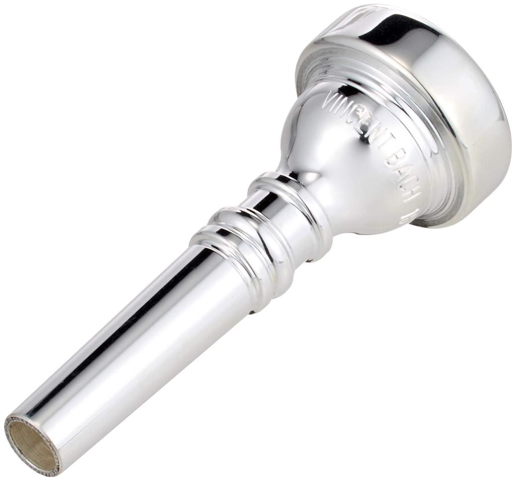 Bach Cornet Mouthpiece 1B, Silver Plated Finish