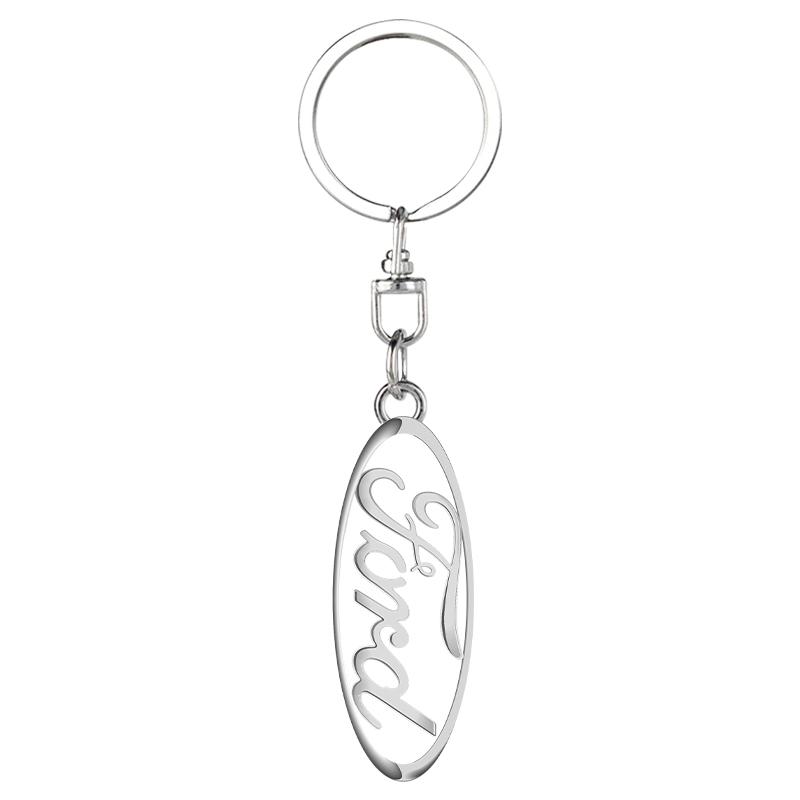 

Автоаксессуары 3D Металлический Брелок для Ключей Кольцо Цепочка Авто Стайлинг Для Ford Focus Mondeo Kuga Fiesta MK7 Escort Explorer Edge 2 4 MK2 MK4 серебряный