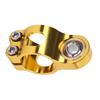 Motorcycle Damper Fork Bracket Support Holder CNC Anodized Vibrations Reduction Lightweight Steering Damper Fork Frame Mounting Clamp Gold