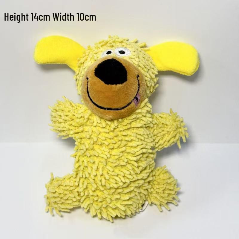 Plush Squeaky Frog & Hippo Chew Toy for Dogs - Teeth Cleaning and Play