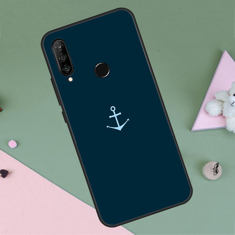 Nautical Anchor Boat Sea For Huawei Nova 12i 12s 11i 8i 7i 9 10 SE Y90 Y60 Y70 Y72 Y61 Y91 P30 P40 Lite P60 Pro Case