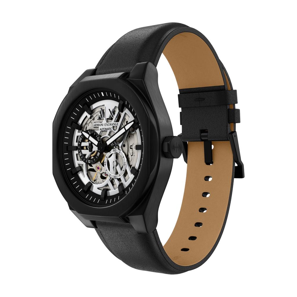 Armani Exchange Analog Leather Watch AX4297 Men's