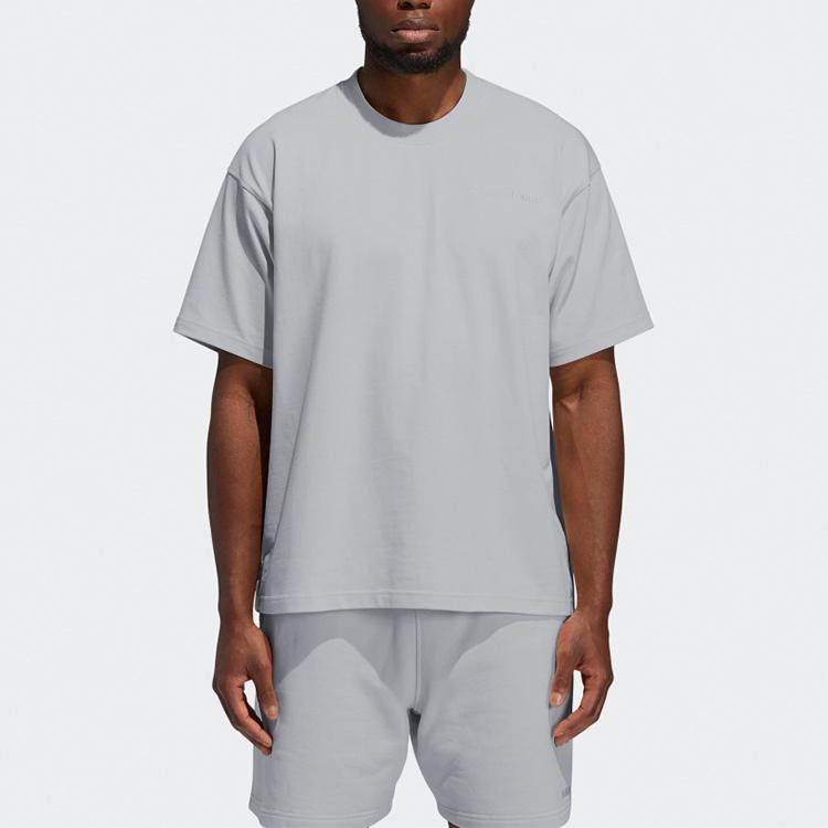 adidas X Pharrell Basics Short-sleeved Embroidered T-Shirt 'Grey' Men's GM1959