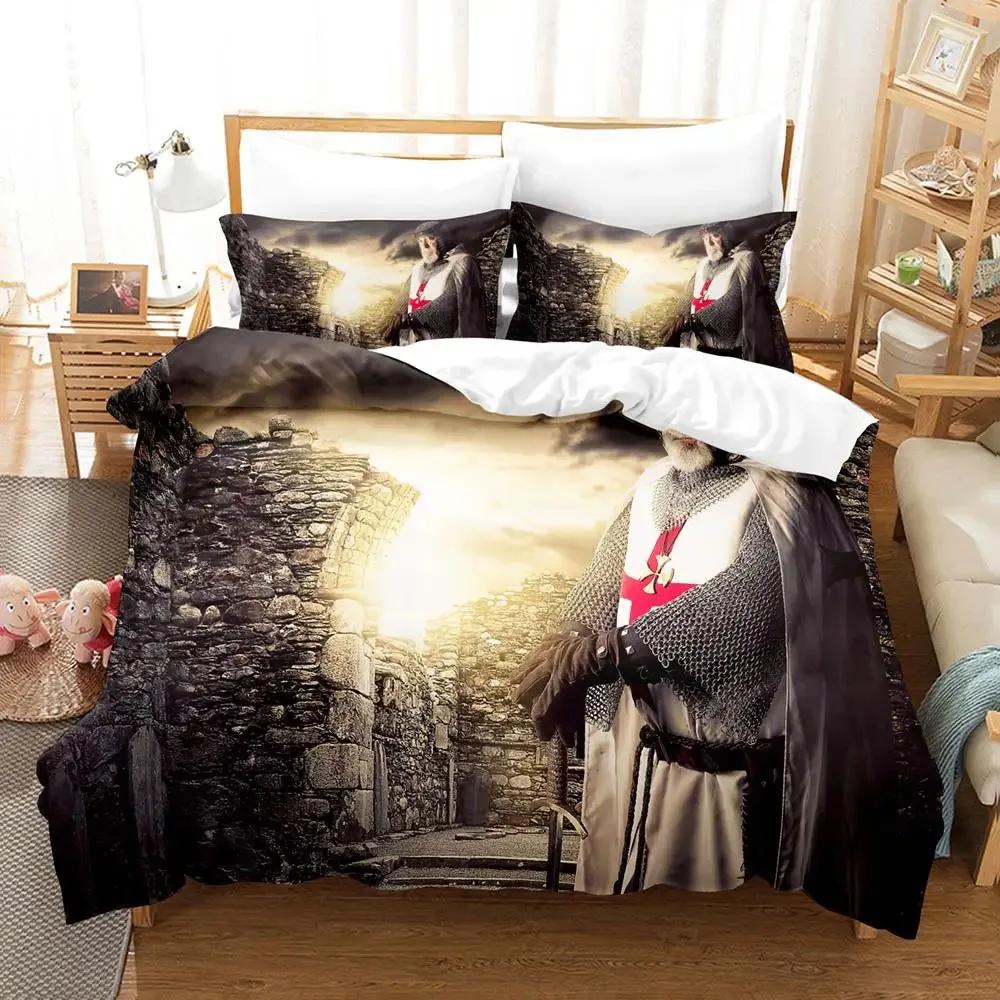 Knights Templar Bedding Set Single Twin Full Queen King Size Aldult Bedclothes Duvet Cover Sets For Bedroom Parure De Lit