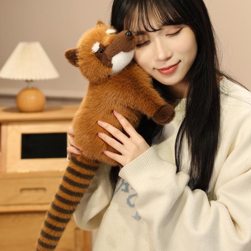 53cm South American Raccoon Doll Simulated Long Tailed Raccoon Plush Toy Birthday and Christmas Gifts ideal for Children