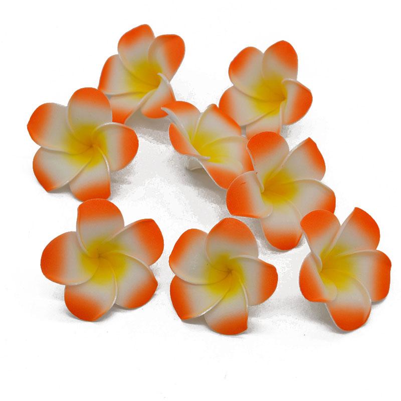 10Pcs/lot Plumeria Hawaiian PE Foam Frangipani Artificial Flower Headdress Flowers Egg Flowers Wedding Decoration Party Supplies