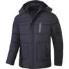 Winter Men's Warm Jacket Fleece Thickened Men's Cotton Clothing Removable Hooded Dad
