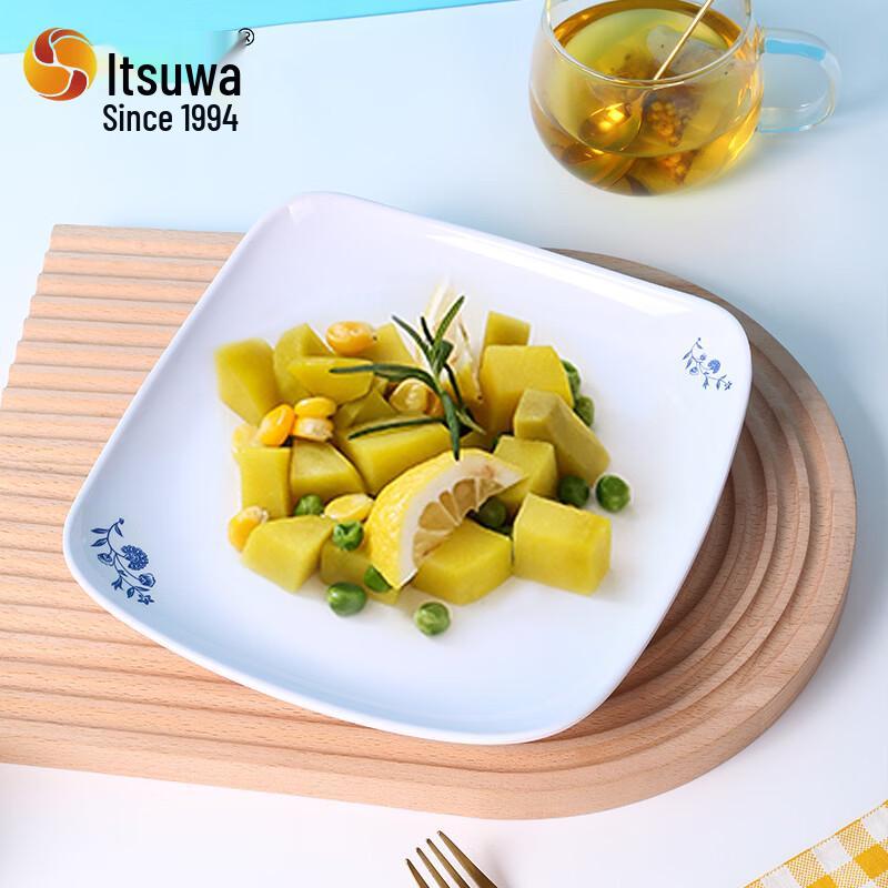 WUHE Food-Grade Melamine Square Compartment Serving Plate