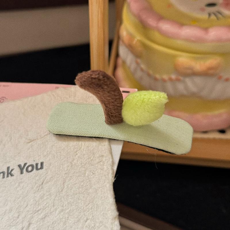 Cute Hair Clip Headband Fuzzy Fruit Calyx Hair Hoop Wash Face Hairpin Headband Hair Accessories