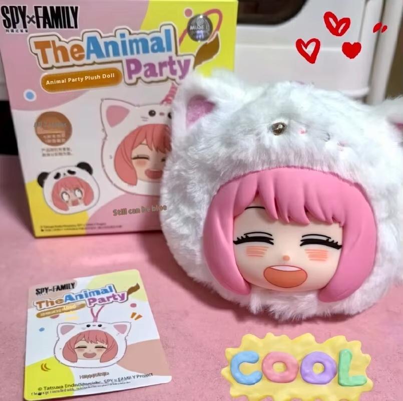 Eaki Spy X Family Anya Forger Vinyl Figure Doll Blind Box Anya Pillow Anime Peripheral Merchandise Cute Collection Figurine Gift