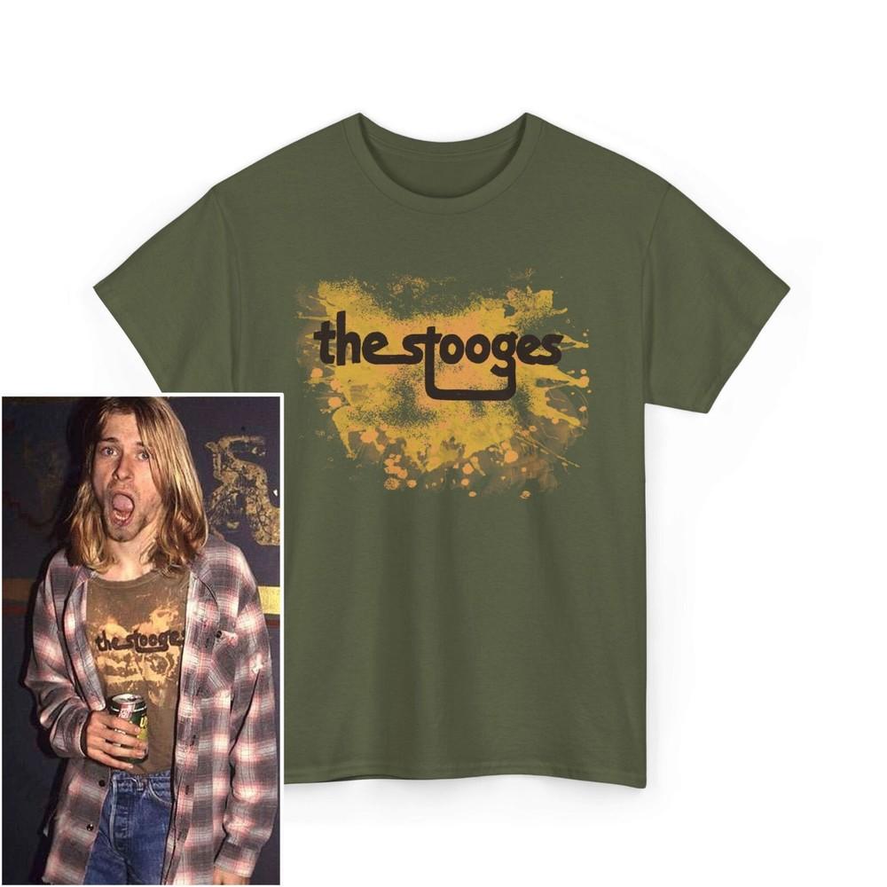 The Stooges TShirt worn by Kurt Cobain Nirvana Unisex T-Shirt L