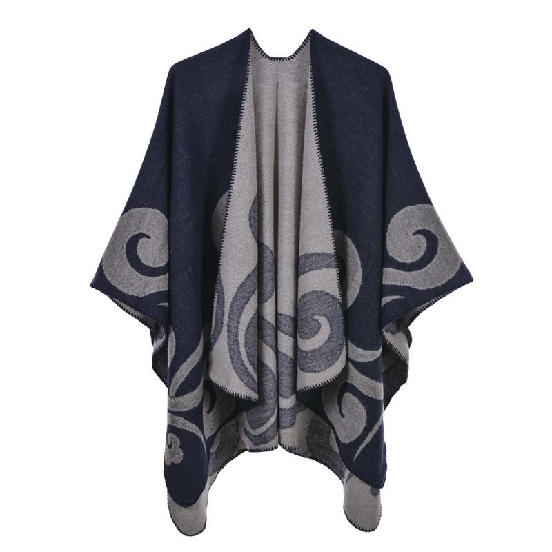 New Fashion Imitation Cashmere Women Print Scarf Winter Warm Shawl Wrap Female Knitted Warm Comfortable Wild Soft Thick Blanket