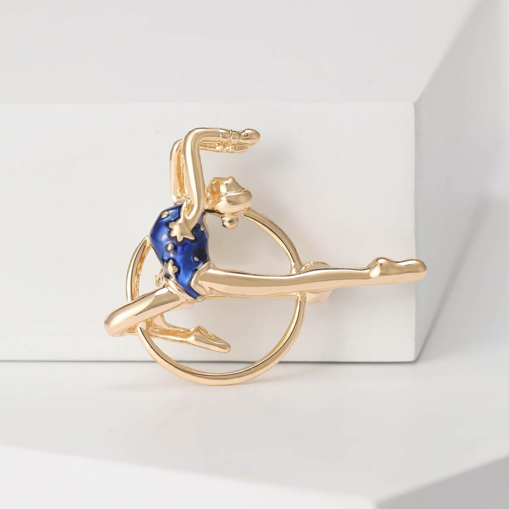 Broșă pentru fată de gimnastică cu picurare, creativă la modă, costum de temperament simplu, ace, îmbrăcăminte, cu accesorii, corsaj